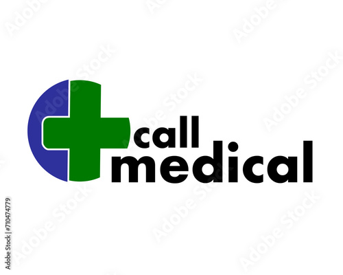 medical center consultation logo design template