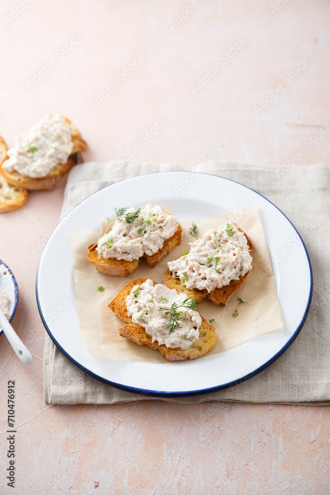 Traditional homemade salmon pate Traditional homemade salmon pate