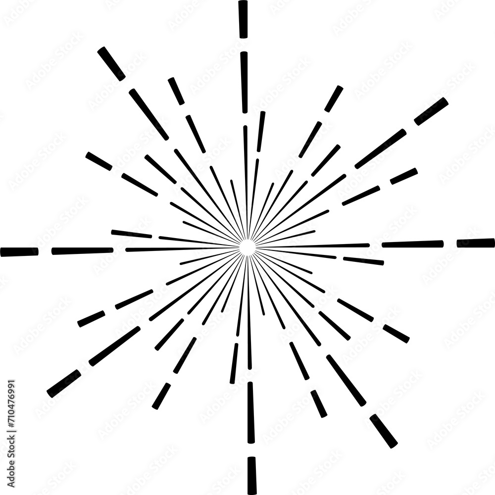 Sunburst style isolated illustration on transparent background. Sunburst style isolated illustration on transparent background.
