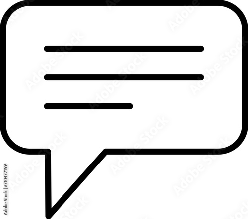 Comment icon for engaging in discussions or providing feedback.