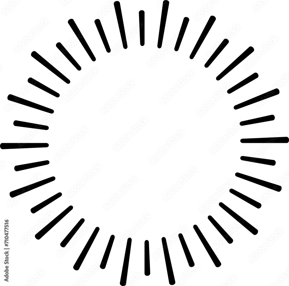 Sunburst style isolated illustration on transparent background. Sunburst style isolated illustration on transparent background.