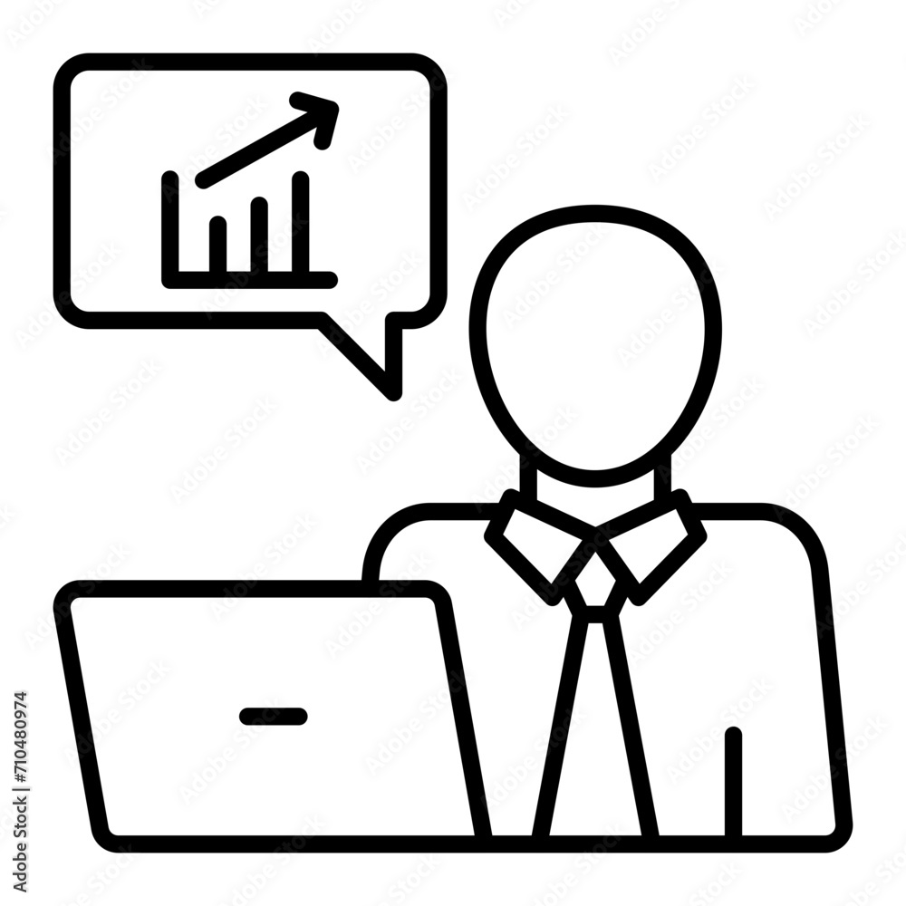 Analyst line icon Analyst line icon