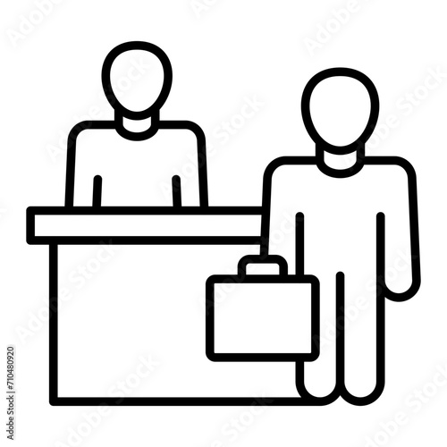   Reception line icon