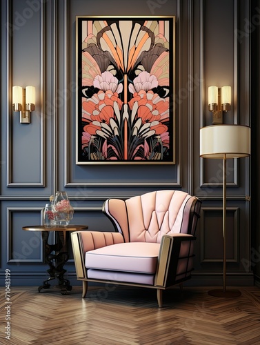 Retro Glam Wall Prints: Art Deco Elements for Timeless Elegance