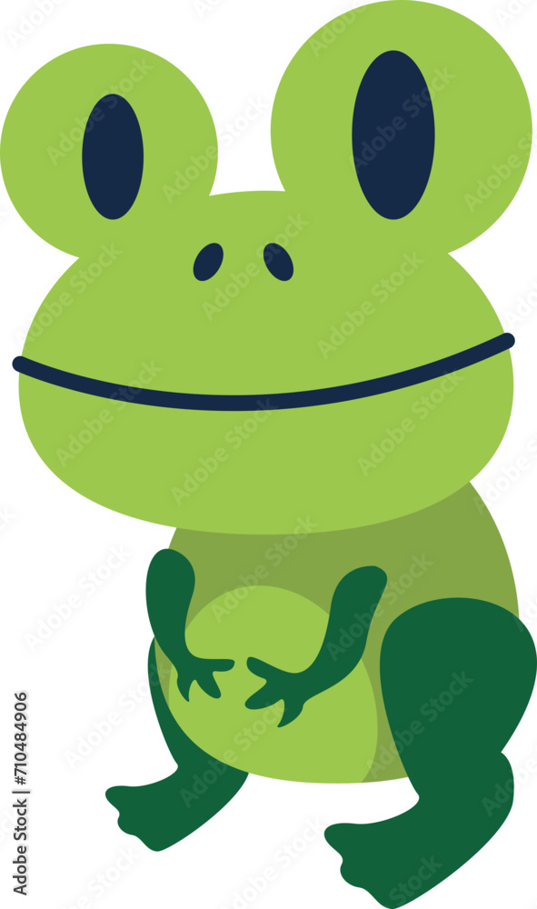 Fototapeta premium Cute Green Animals Illustration