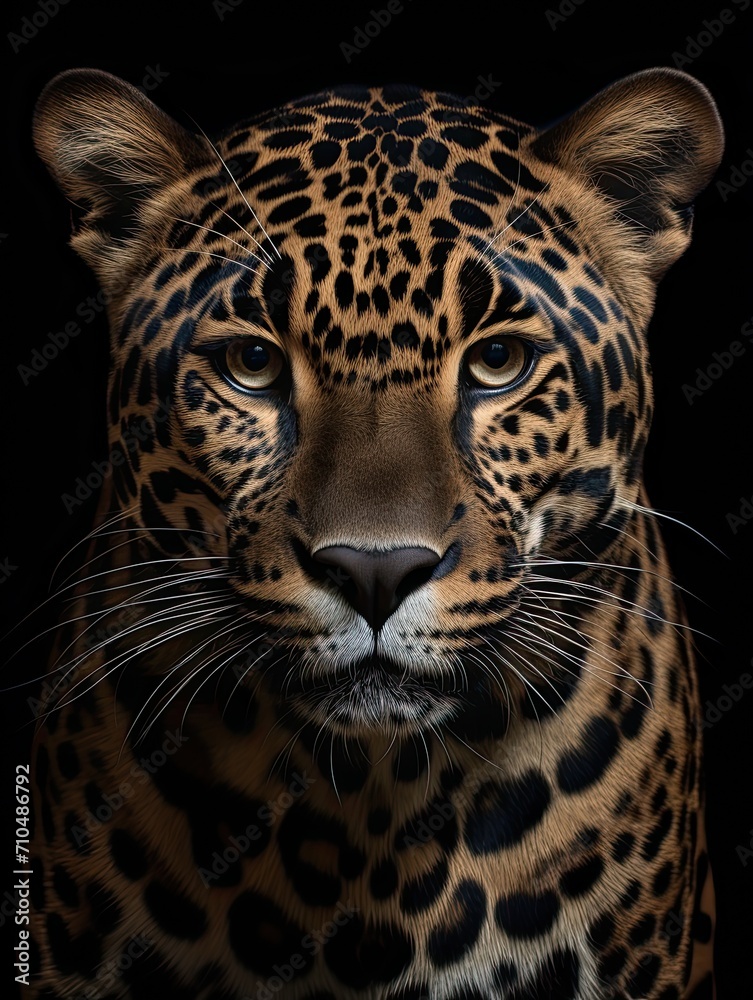 Naklejka premium Endangered Animal Portraits: Wildlife Conservation Wall Prints