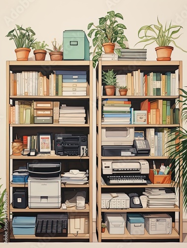 Everyday Office Supplies Wall Prints: Boosting Office Life with Creative Decor