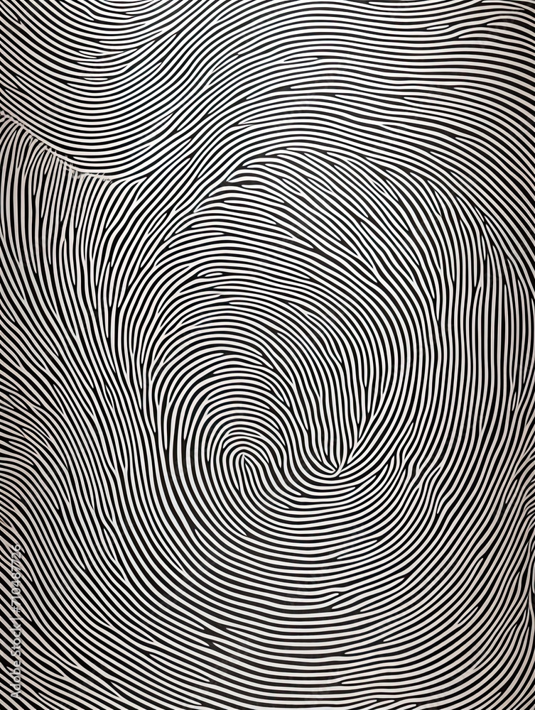 Fingerprint Patterns: Personalized Wall Prints Showcasing Unique Identity