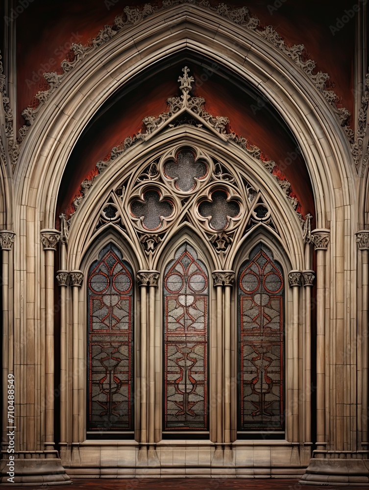 European Heritage Wall Art: Captivating Gothic Architecture Depicted in Unique Digital Image