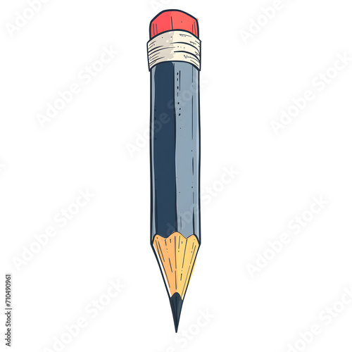 a pencil with a rubber eraser photo
