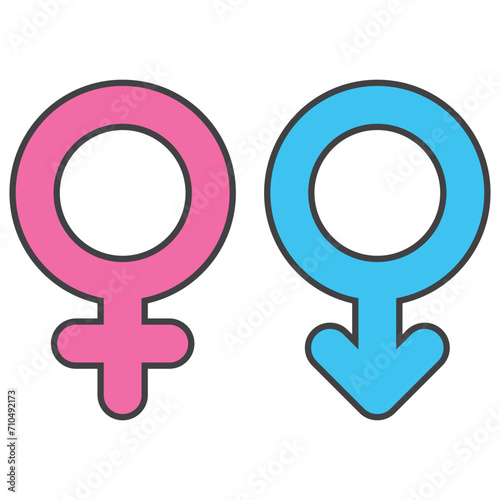 gender equality sign of humanities, rainbow sign of freedom of gender