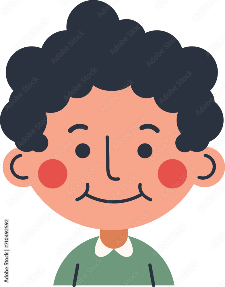 Obraz premium Cute Children Avatar Illustration