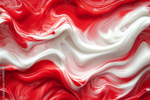 Red and white swirls as abstract wallpaper background design