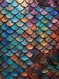 Reptile Scales Abstract Wall Art: Magnified Beauty Unveiled