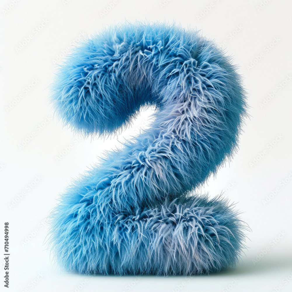 Adorable Blue Two: Furry Charm on White Adorable Blue Two: Furry Charm on White