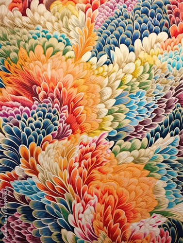 Textile Patterns  Stunning Fabric Art Wall Art for Unique D   cor