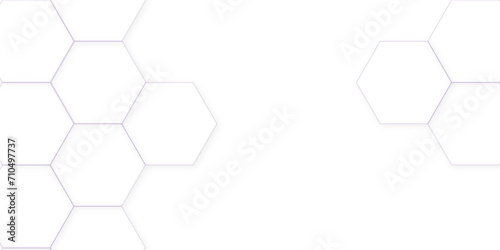 Wallpaper Mural White hexagon and 3d abstract background with hexagon, Abstract hexagonal concept technology, banner and wallpaper background. Torontodigital.ca
