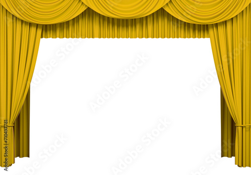 Luxury silk stage or window curtains. Interior design  waiting for show or movie  revealing new product  premiere concept. Png clipart isolated on transparent background