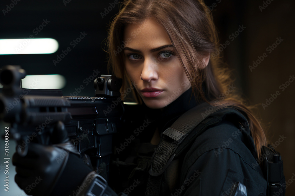 Generative AI picture of secret agent spy person modern film style killer detective soldier Generative AI picture of secret agent spy person modern film style killer detective soldier