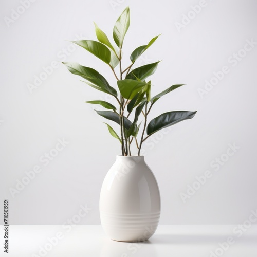 Potted plants for home and garden on white background