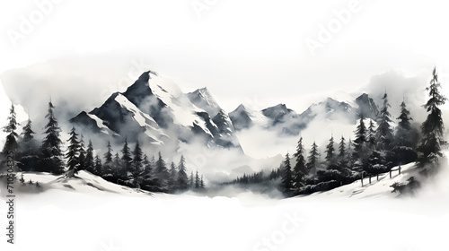 Mountain, PNG, Transparent, No background, Clipart, Graphic, Illustration, Design, Nature, Landscape, Peaks, Summit, Scenic, Wilderness, Rocky, Terrain, Mountain range, Outdoors, Adventure