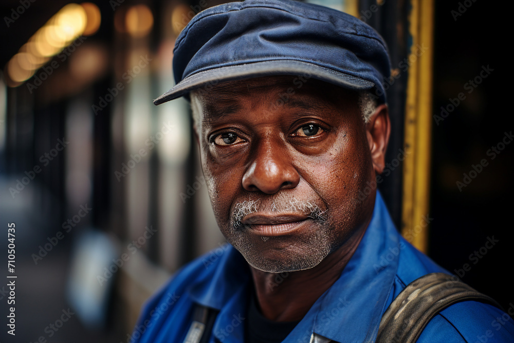 Export postal worker standing workplace delivery center Generative AI picture Export postal worker standing workplace delivery center Generative AI picture