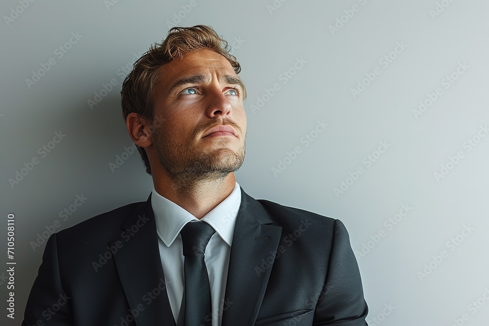 a businessman in a black suit standing on a white background, large canvas sizes, wrapped, photo-realistic hyperbole, candid a businessman in a black suit standing on a white background, large canvas sizes, wrapped, photo-realistic hyperbole, candid
