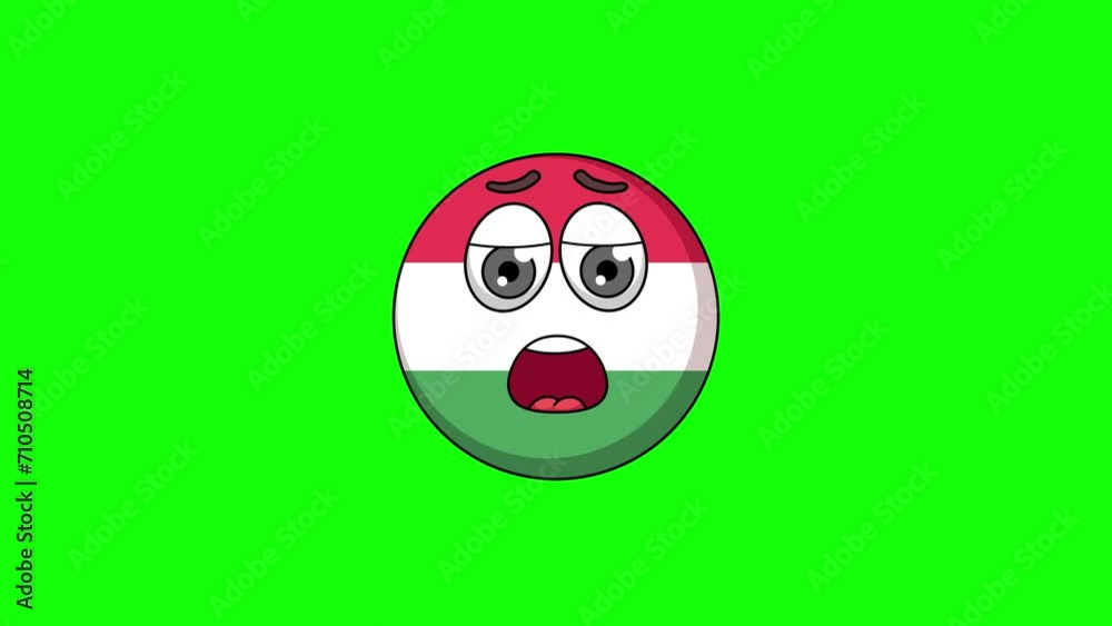 flag of hungary cartoon with relief, exhaustion, or a sigh of disappointment face flag of hungary cartoon with relief, exhaustion, or a sigh of disappointment face