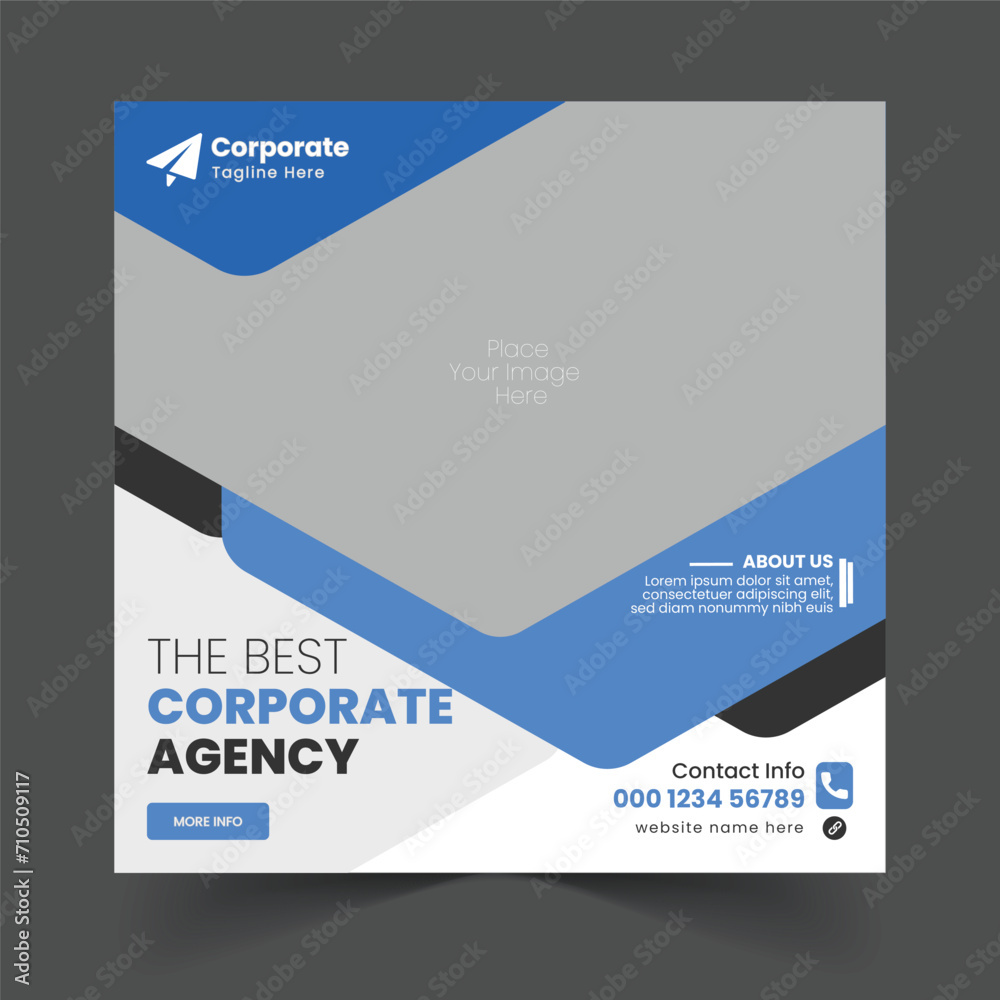 Free Vector Template For Instagram Digital Marketing Agencies And Corporate Social Media Posts