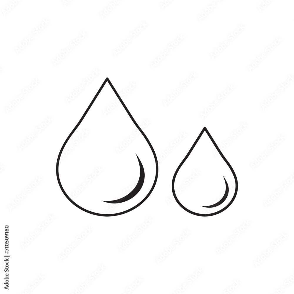 Water Drop Icon. Vector rain drop icon. Water Drop Icon. Vector rain drop icon.