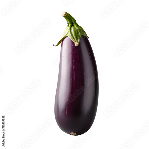 a close up of a purple eggplant