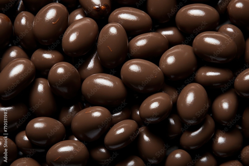 dark chocolate nuts candies on a white background texture dark chocolate nuts candies on a white background texture