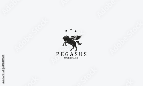 horse Logo design vector template 