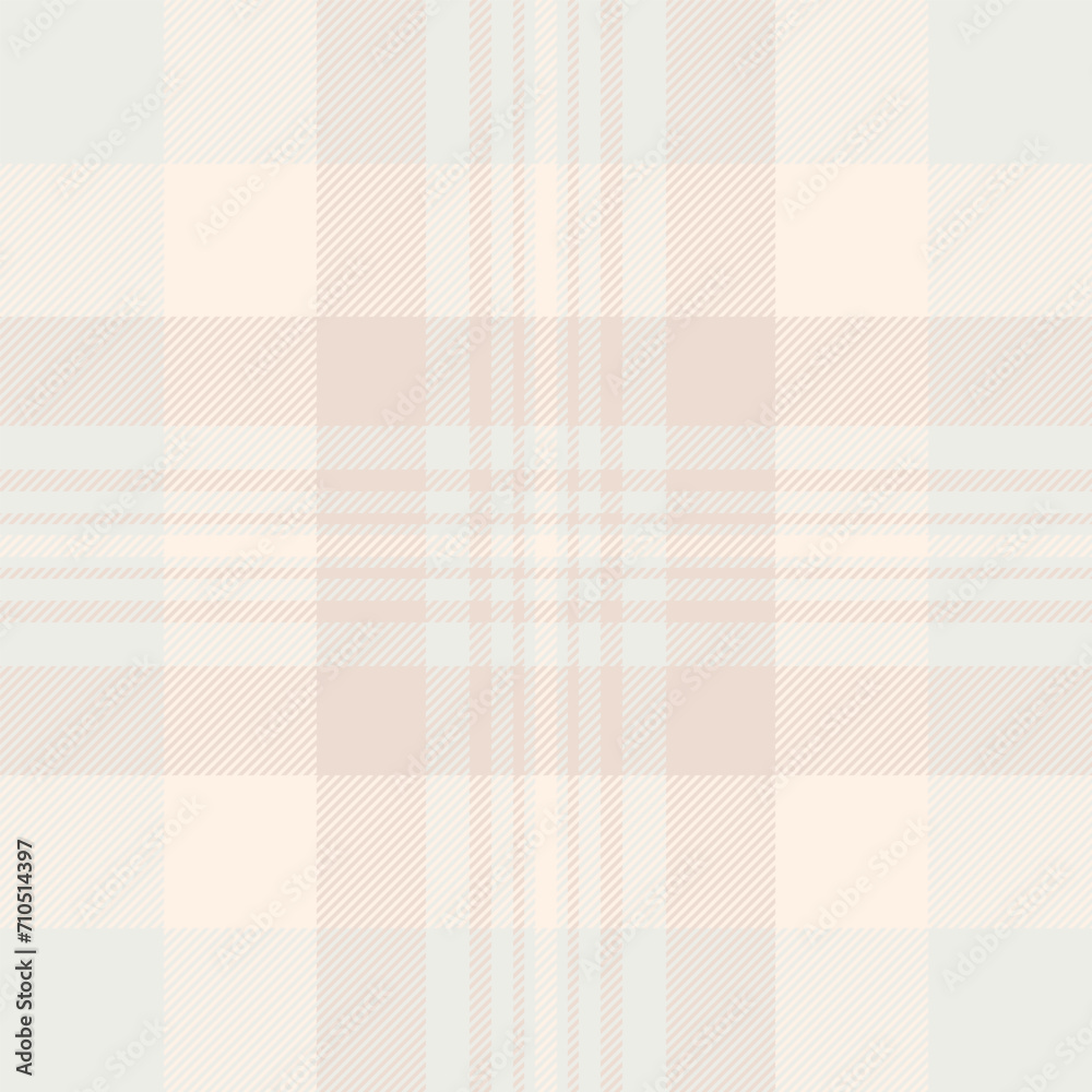 Textile plaid fabric of check seamless tartan with a texture background pattern vector.