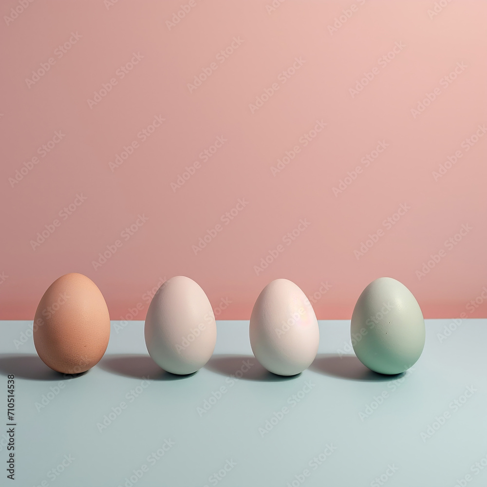 easter eggs on the table minimalism generative ai easter eggs on the table minimalism generative ai