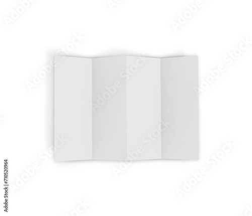 Brochure on white background