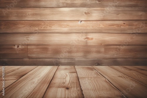 Wooden table with grain texture on light background.