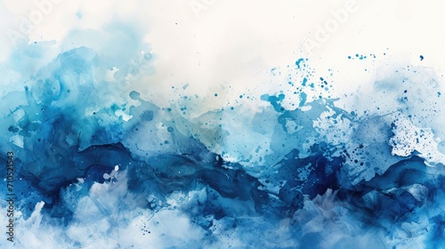 Immaculate blue watercolor vision