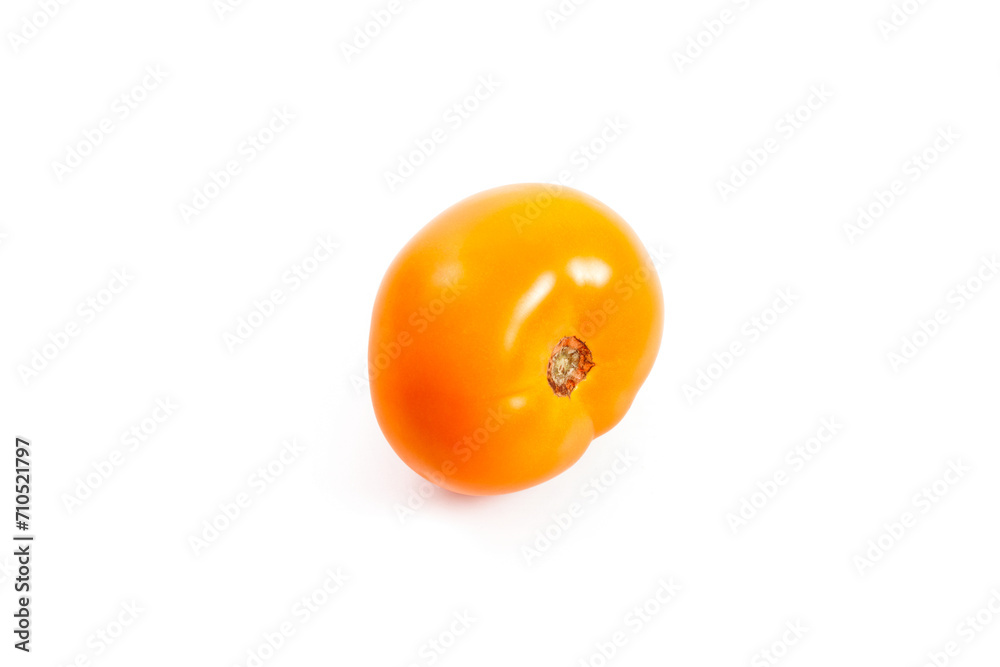 Yellow tomato isolated on white background. Yellow tomato isolated on white background.