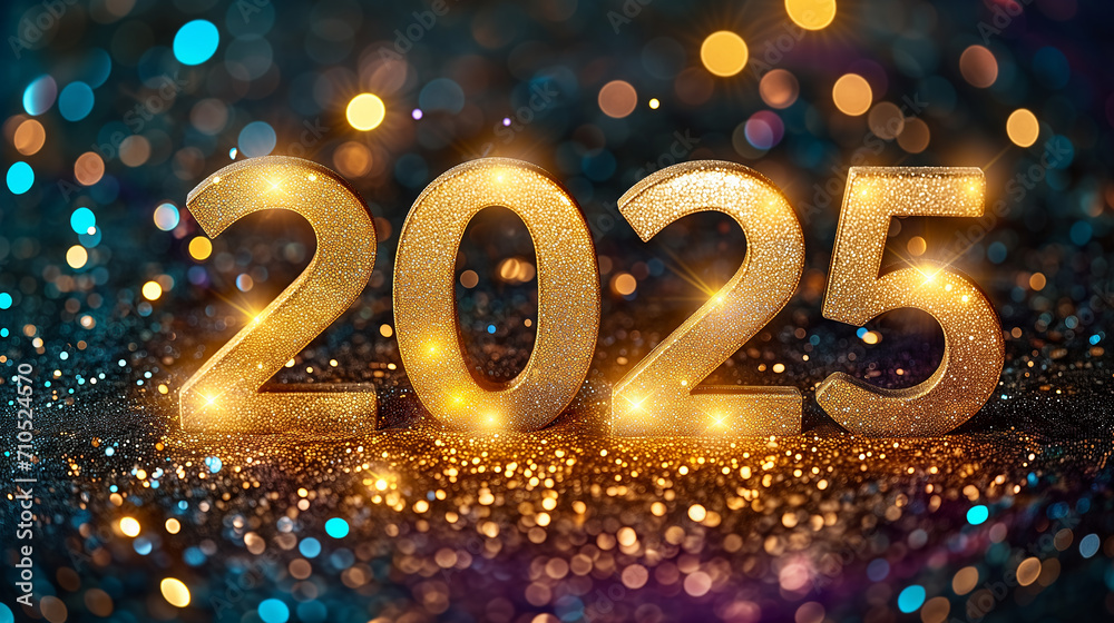 Frohes Neues Jahr, Feiern, Silvester, Sylvester, 2025 Farben