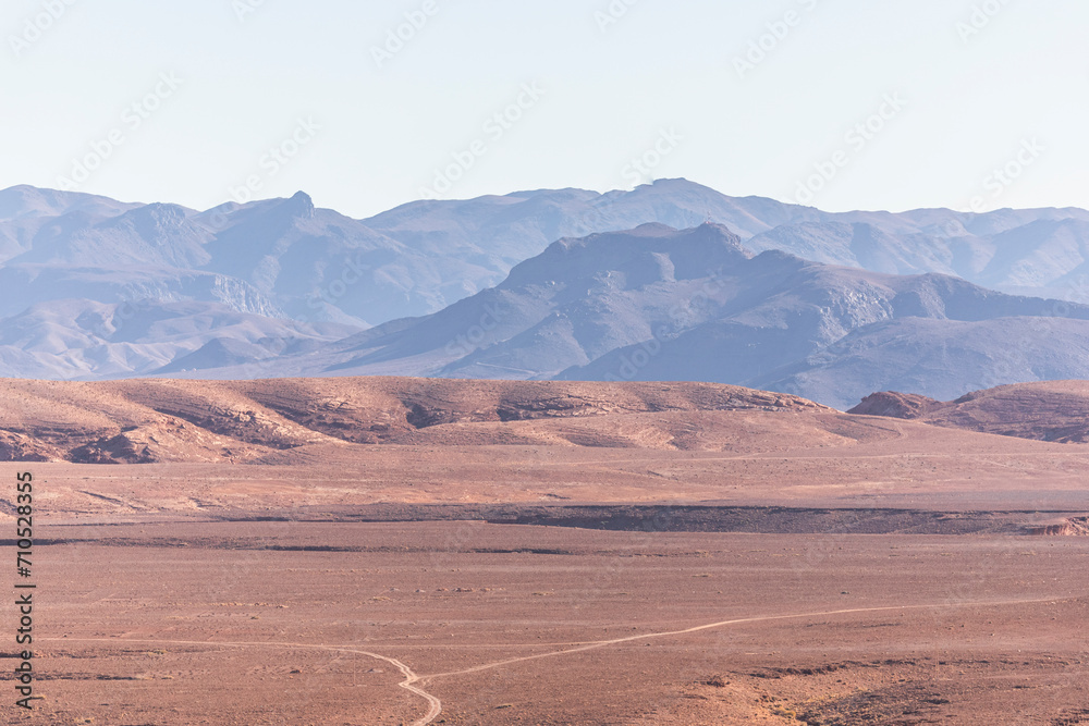View of the High Atlas mountain range near the Todgha Gorge, a canyon in Tinghir town, Morocco. View of the High Atlas mountain range near the Todgha Gorge, a canyon in Tinghir town, Morocco.