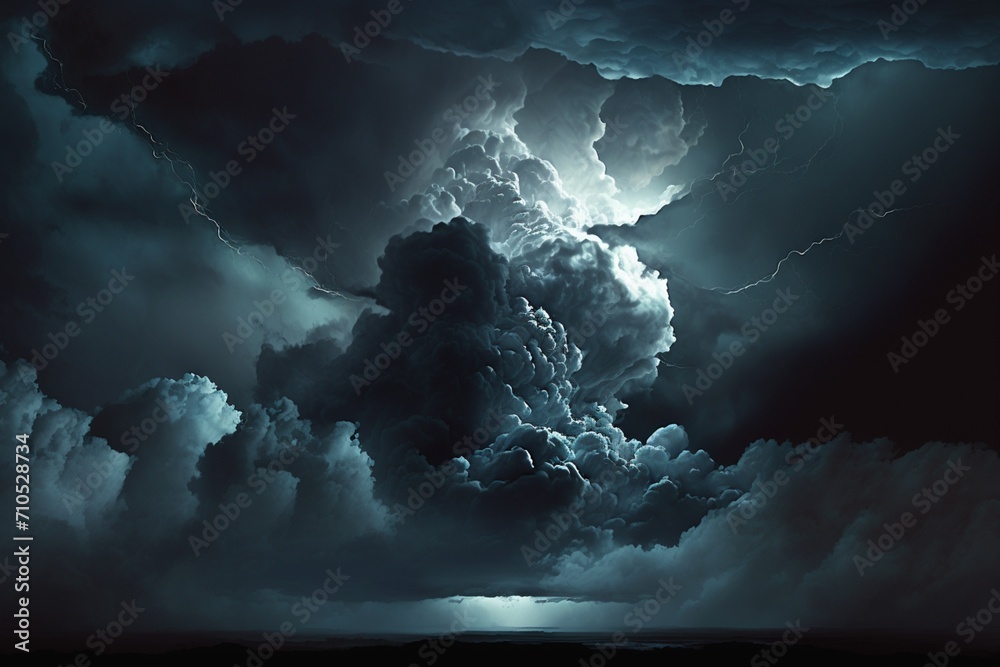 Fototapeta premium clouds over the ocean