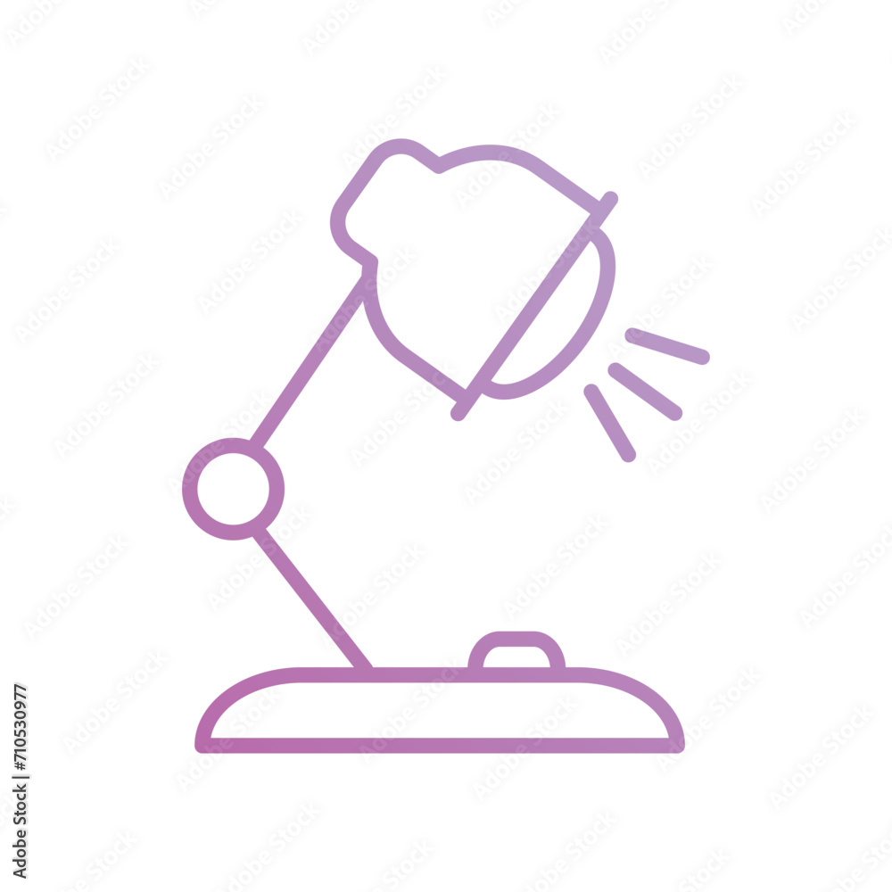 desk lamp icon with white background vector stock illustration desk lamp icon with white background vector stock illustration