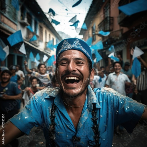 Smiling Man in Blue Shirt © Sky51