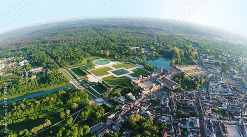 Fontainebleau, sa ville, son château et sa forêt.  photo