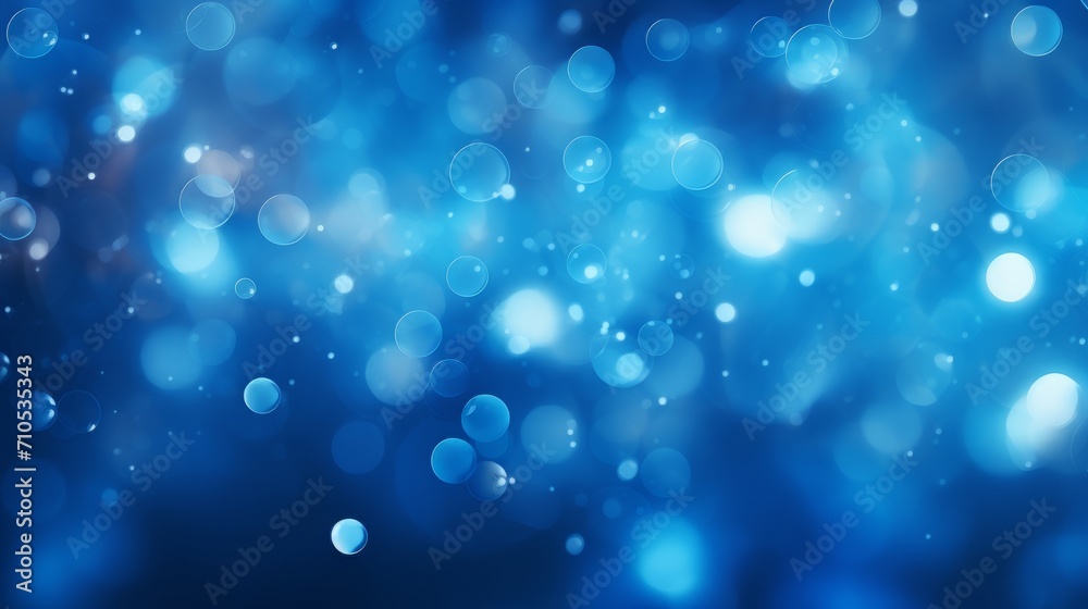 Abstract blue hues: vibrant blurry dots background for creative projects
