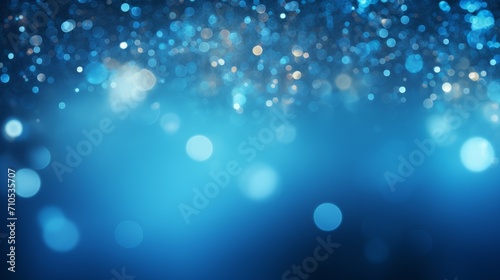 Abstract blue hues: vibrant blurry dots background for creative projects