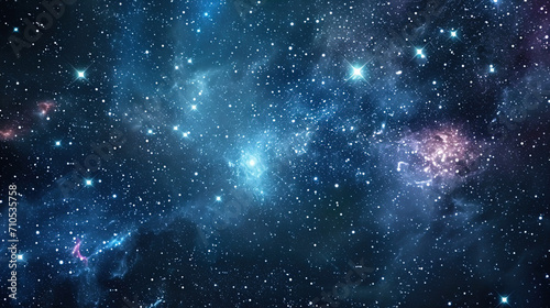 Space background with many star lights that form an atmosphere of endless space © JVLMediaUHD