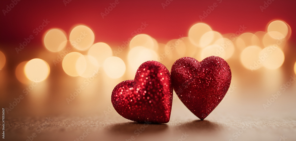 Obraz premium valentines background with hearts