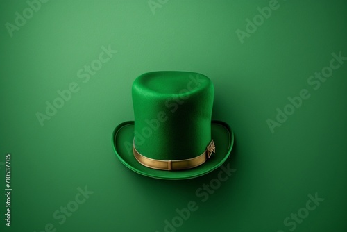 Leprechaun Chic: St. Patrick's Day Hat, Festive Irish Elegance for Celebratory Designs. 